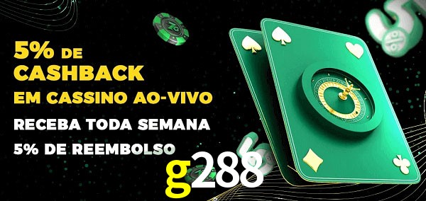 Promoções do cassino ao Vivo g288